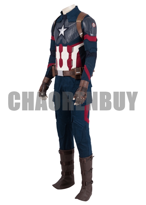Captain America Costume Avengers Endgame Cosplay Suit Helmet Oufit-Chaorenbuy Cosplay