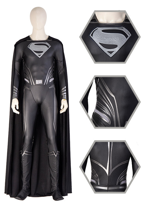 Superman Costume Justice League Clark Kent Cosplay Black Suit -Chaorenbuy Cosplay
