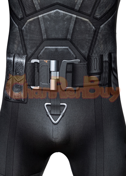 Superhero Bat Style Man Costume Bodysuit Cosplay Robert Pattinson Ver