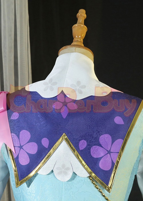 Kamisato Ayaka Costume Genshin Impact Springbloom Missive Cosplay Suit-Chaorenbuy Cosplay