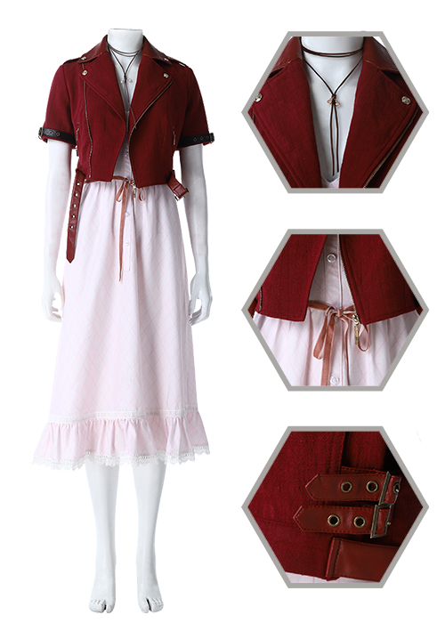 Aerith Gainsborough Costume Final Fantasy VII Remake Cosplay Suit-Chaorenbuy Cosplay