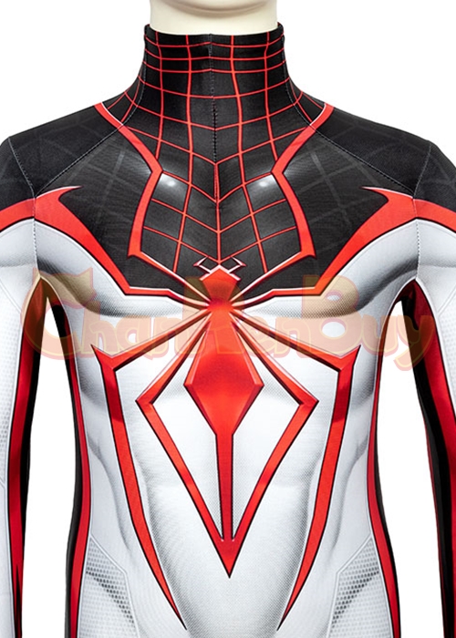 Miles Morales Costume Spider Man T.R.A.C.K. Cosplay Suit Kids Size-Chaorenbuy Cosplay