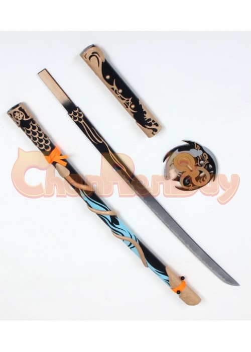 Final Fantasy XIV FF14 Cosplay Kikuichimonji Sword with Sheath-Chaorenbuy Cosplay