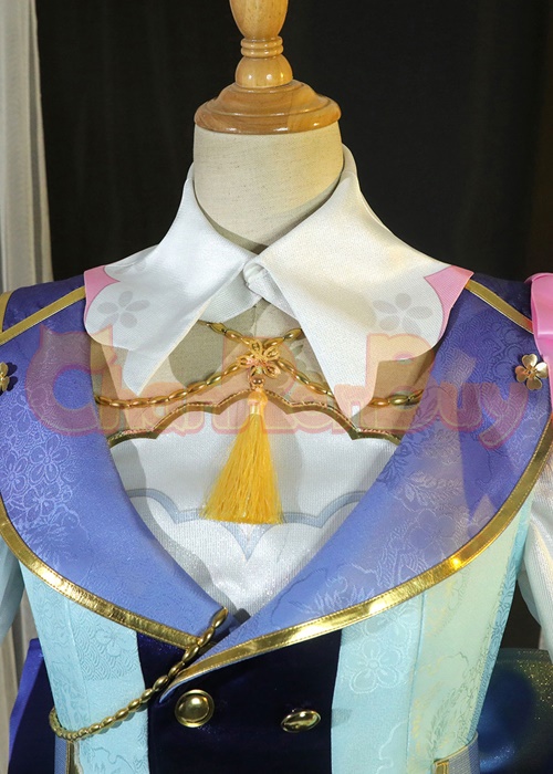 Kamisato Ayaka Costume Genshin Impact Springbloom Missive Cosplay Suit-Chaorenbuy Cosplay