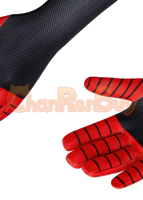 Miles Morales Costume Spider Man Cosplay Jumpsuit Kids Size-Chaorenbuy Cosplay