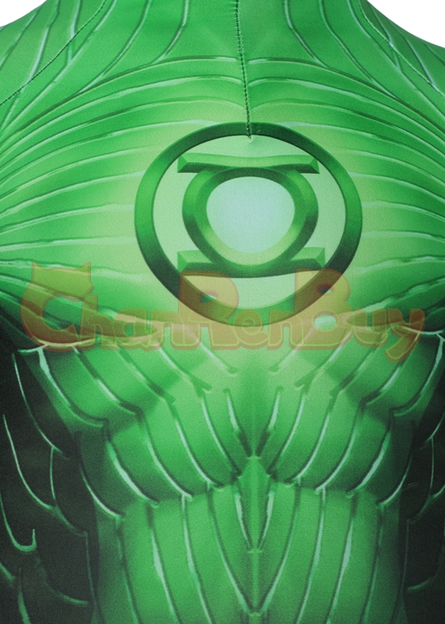 Green Lantern Costume Hal Jordan Cosplay Suit Kids Size-Chaorenbuy Cosplay