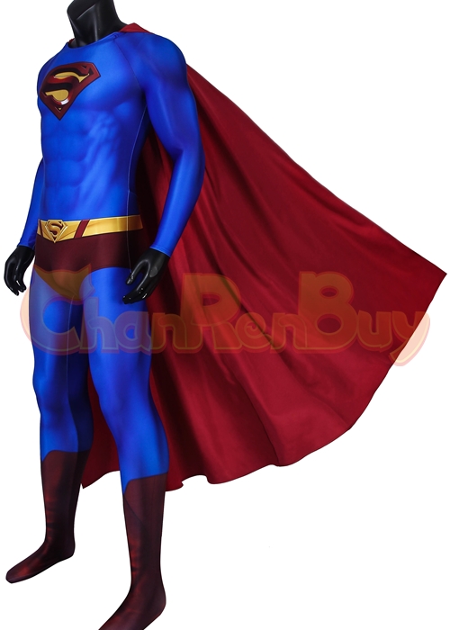 Superhero Costume Clark Kent Man Returns Cosplay Suit Bodysuit