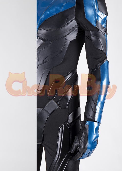 Nightwing Costume Titans Dick Grayson Cosplay Suit Boots Outfit-Chaorenbuy Cosplay