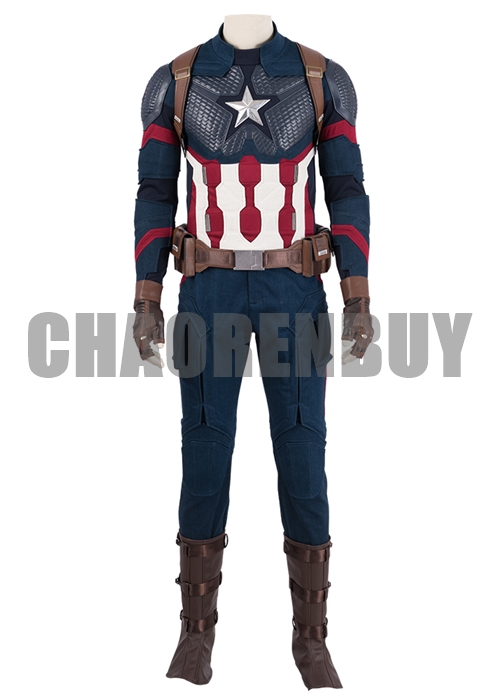 Captain America Costume Avengers Endgame Cosplay Suit Helmet Oufit-Chaorenbuy Cosplay
