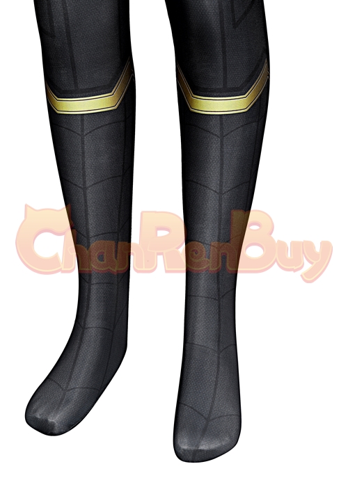Spider Man 3 No Way Home Costume Cosplay Black Suit Ver 2 Kids Size-Chaorenbuy Cosplay