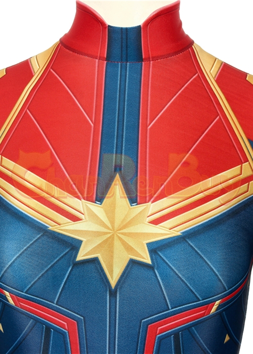 Captain Marvel Costume Carol Danvers Cosplay Jumpsuit -Chaorenbuy Cosplay
