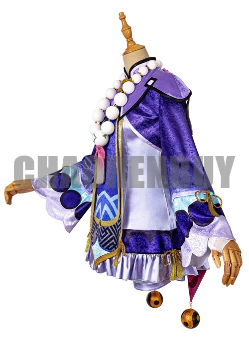 Genshin Impact Qiqi  Costume Cosplay Suit Shoes Wig Outfit-Chaorenbuy Cosplay