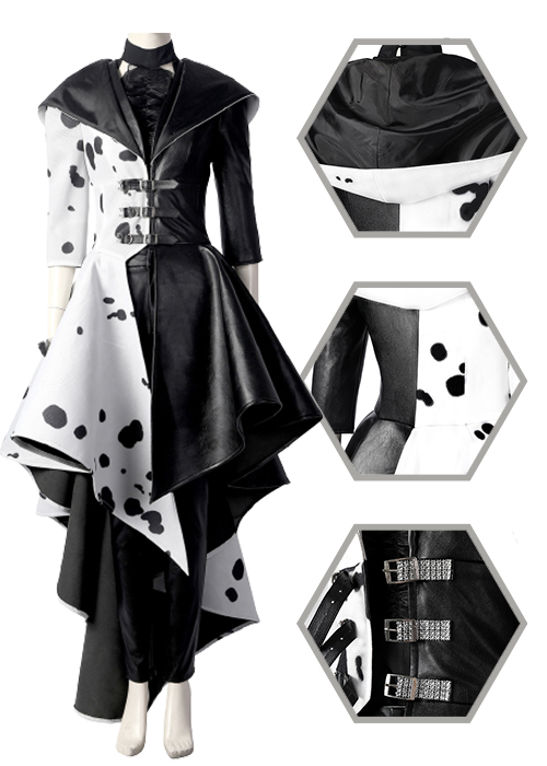 Cruella Costume Cosplay Coat Suit-Chaorenbuy Cosplay