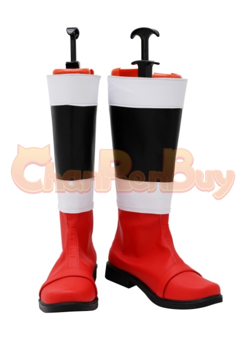 NinjaRed Shoes Ninja Sentai Kakuranger Cosplay Boots-Chaorenbuy Cosplay