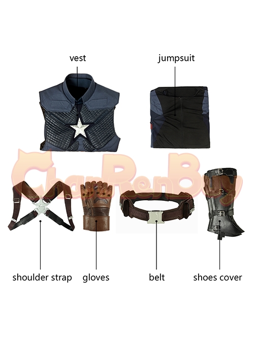 Captain America Costume Avengers Endgame Cosplay Suit Ver 2-Chaorenbuy Cosplay