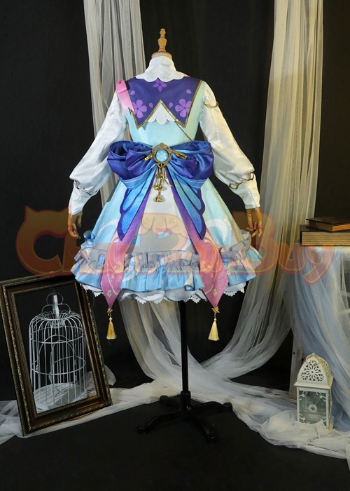 Kamisato Ayaka Costume Genshin Impact Springbloom Missive Cosplay Suit-Chaorenbuy Cosplay