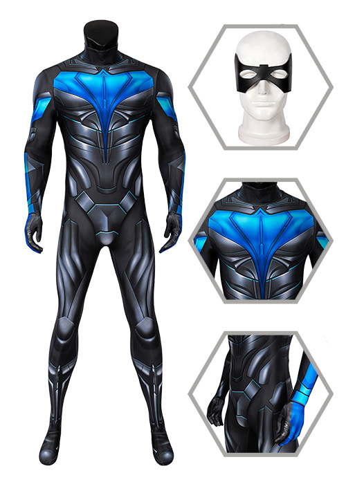 Nightwing Costume Titans Season 1 Cosplay Jumpsuit -Chaorenbuy Cosplay