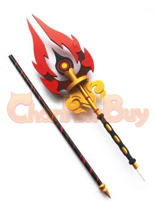 Genshin Impact Hutao Staff of Homa Cosplay Prop-Chaorenbuy Cosplay