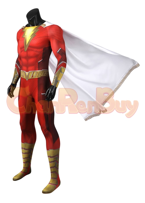 Shazam Fury of the Gods Costume Billy Batson Cosplay Suit Ver 2-Chaorenbuy Cosplay