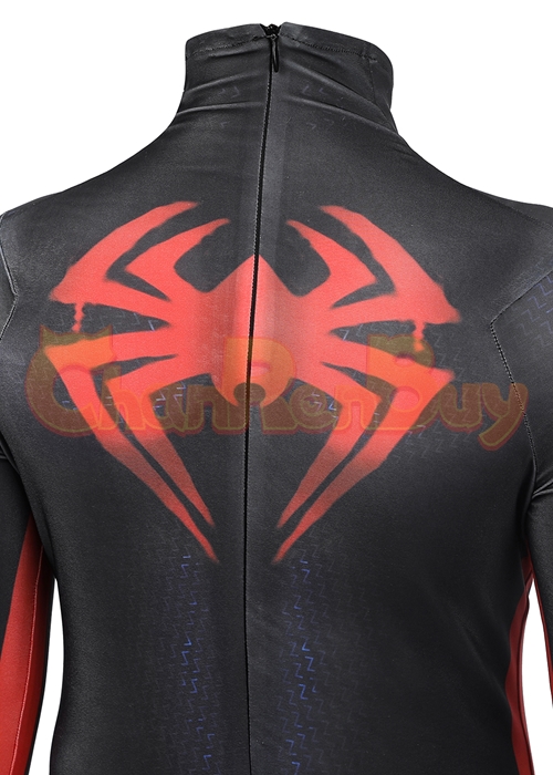 Miles Morales Costume Spider Man Into the Spider Verse Cosplay Suit Kids Size Ver 2