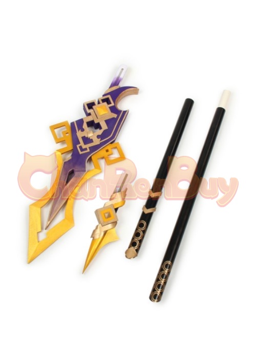 Genshin Impact Cosplay Zhongli Vortex Vanquisher Spear-Chaorenbuy Cosplay