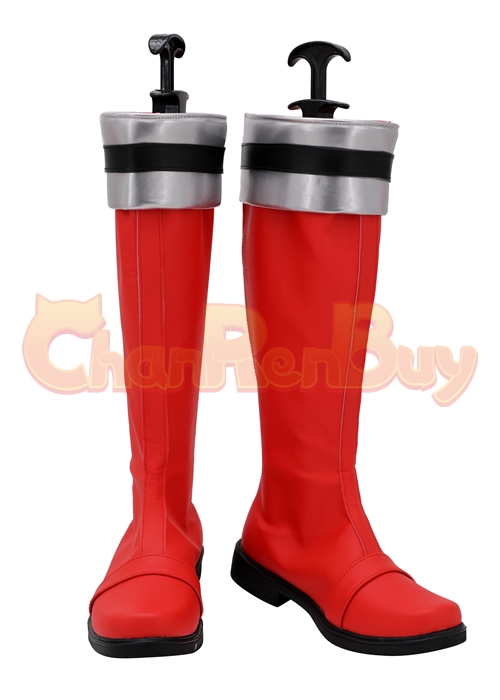 Deka Red Banban Ban Akaza Shoes Tokusou Sentai Dekaranger Cosplay Boots-Chaorenbuy Cosplay