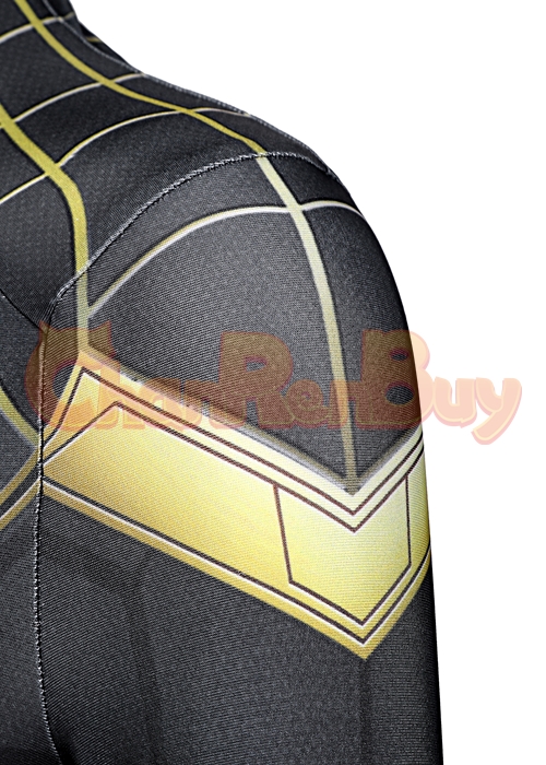 Spider Man 3 No Way Home Costume Cosplay Black Suit Ver 2 Kids Size-Chaorenbuy Cosplay