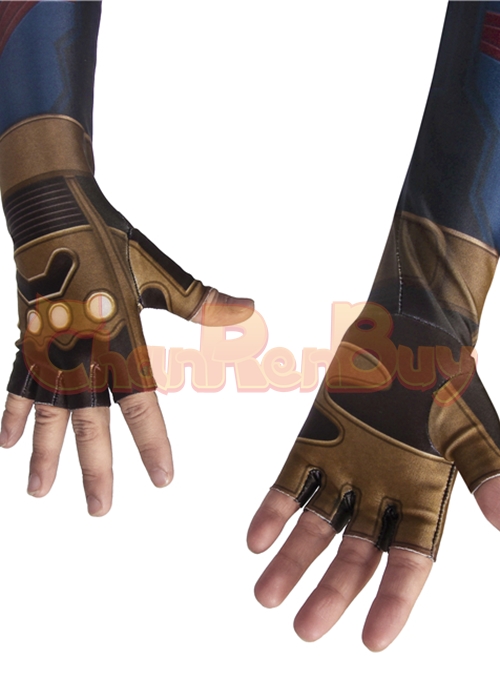 Captain America Costume Avengers Endgame Cosplay Jumpsuit Kids Size-Chaorenbuy Cosplay