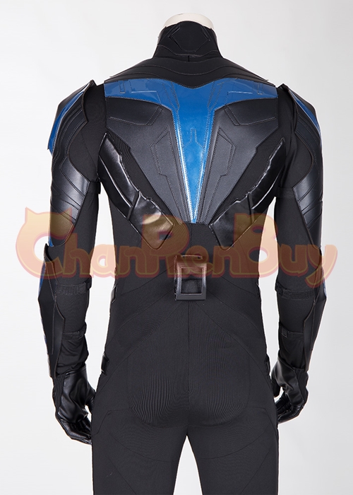 Nightwing Costume Titans Dick Grayson Cosplay Suit Boots Outfit