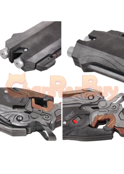 Overwatch OW Reaper Hell Fire Shortgun Double Guns Cosplay Prop-Chaorenbuy Cosplay
