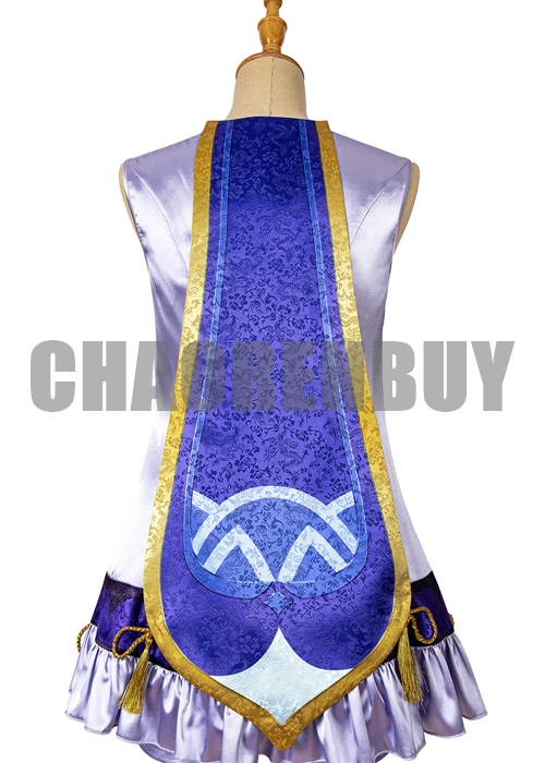 Genshin Impact Qiqi  Costume Cosplay Suit Shoes Wig Outfit-Chaorenbuy Cosplay