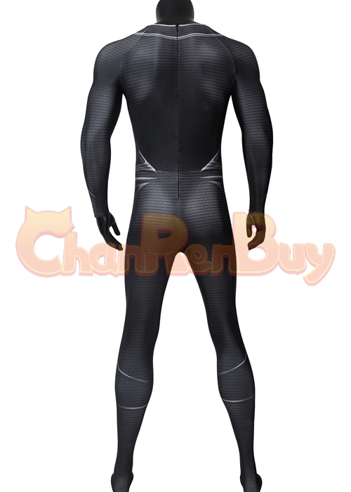 Superhero Man Costume Bodysuit Cosplay Suit Black Ver