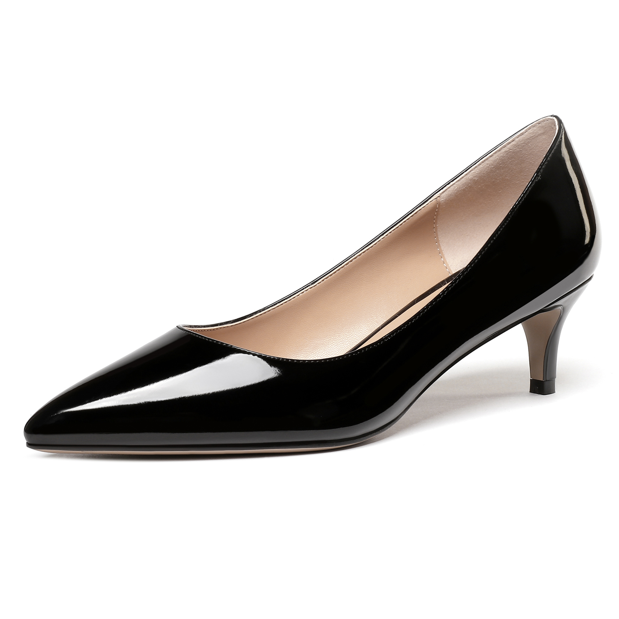 Grecia Patent Pointed Toe Office Formal Pumps