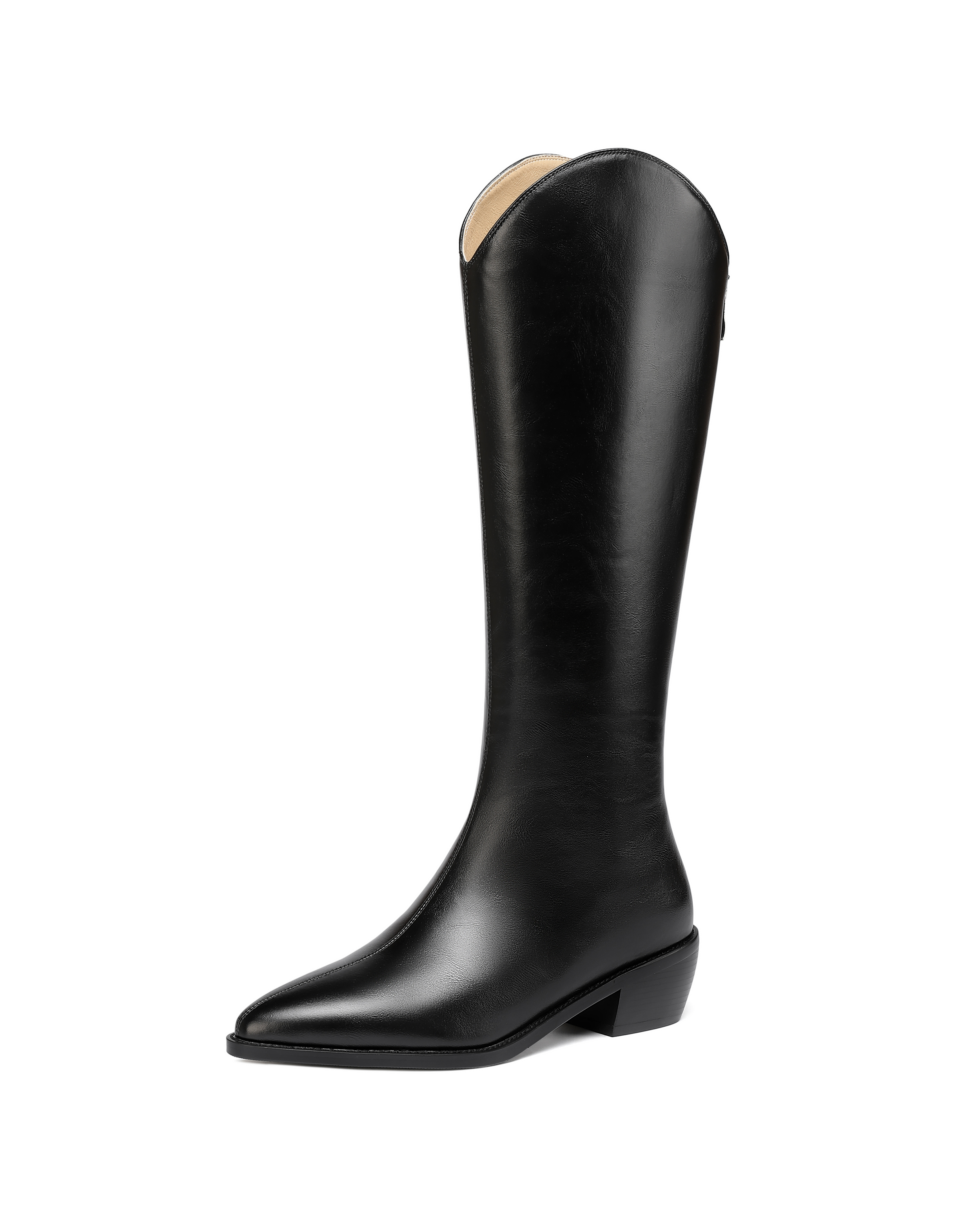 Lynnlee Matte Pointed Toe Zip Boots