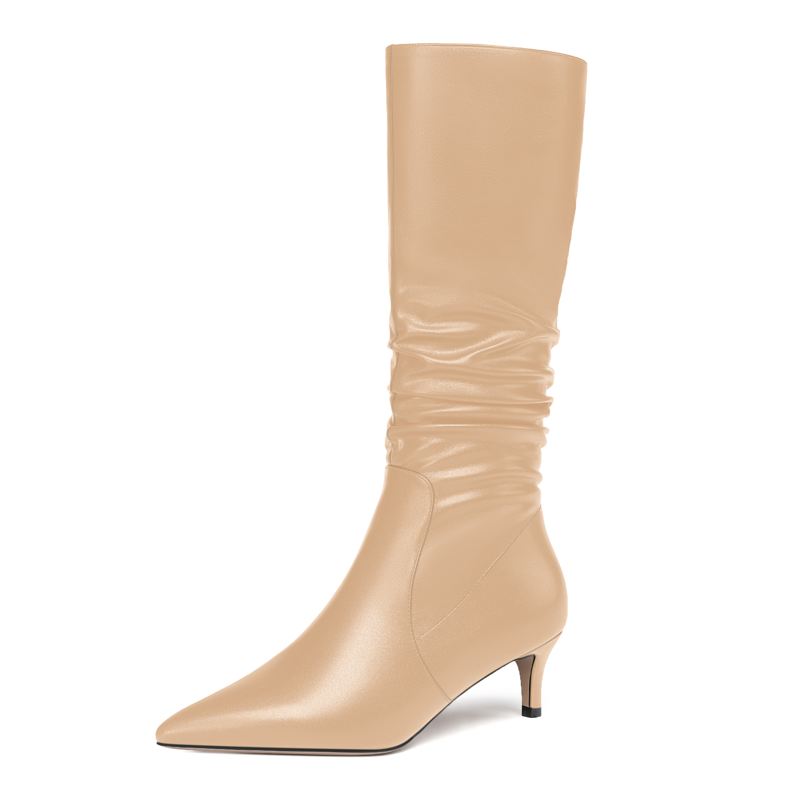 Collins Matte Pointed Toe Zip Boots