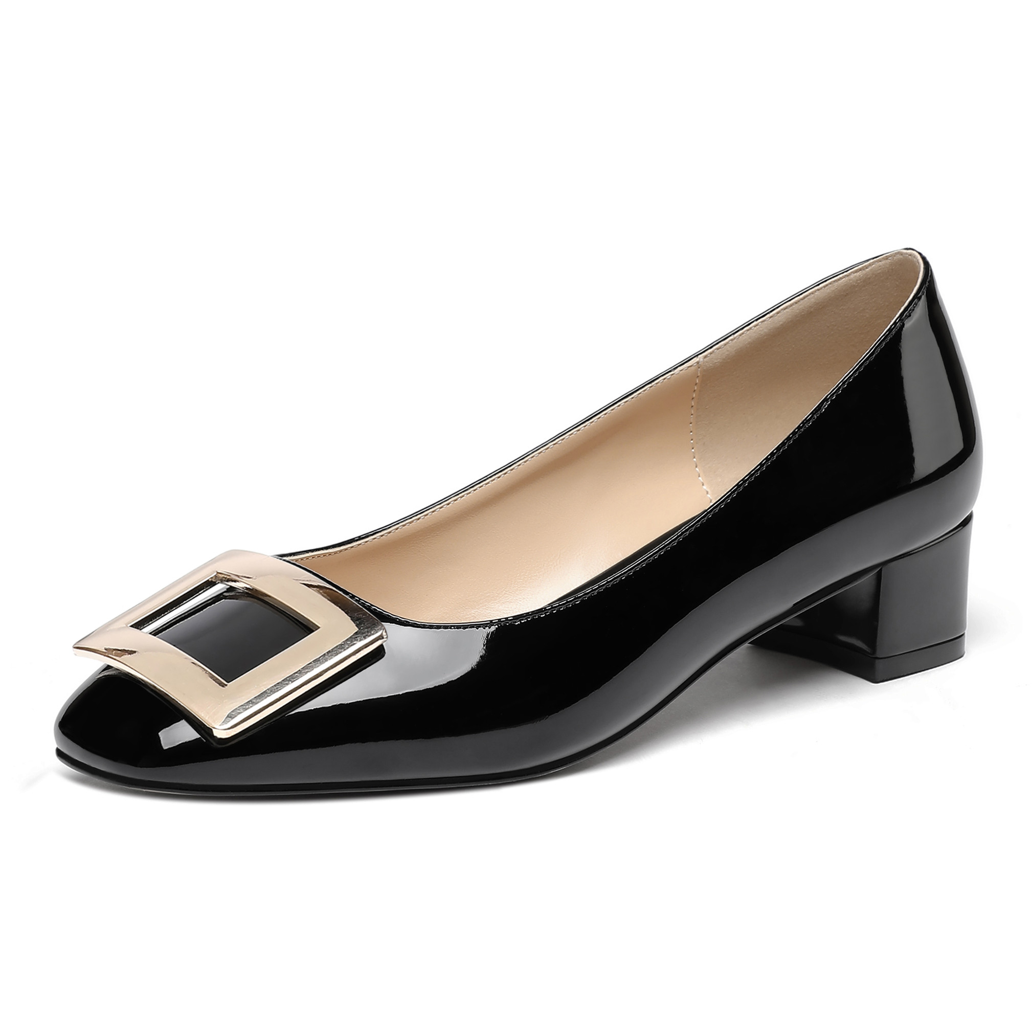 Maritza Formal Pumps with Square Metal Accessory