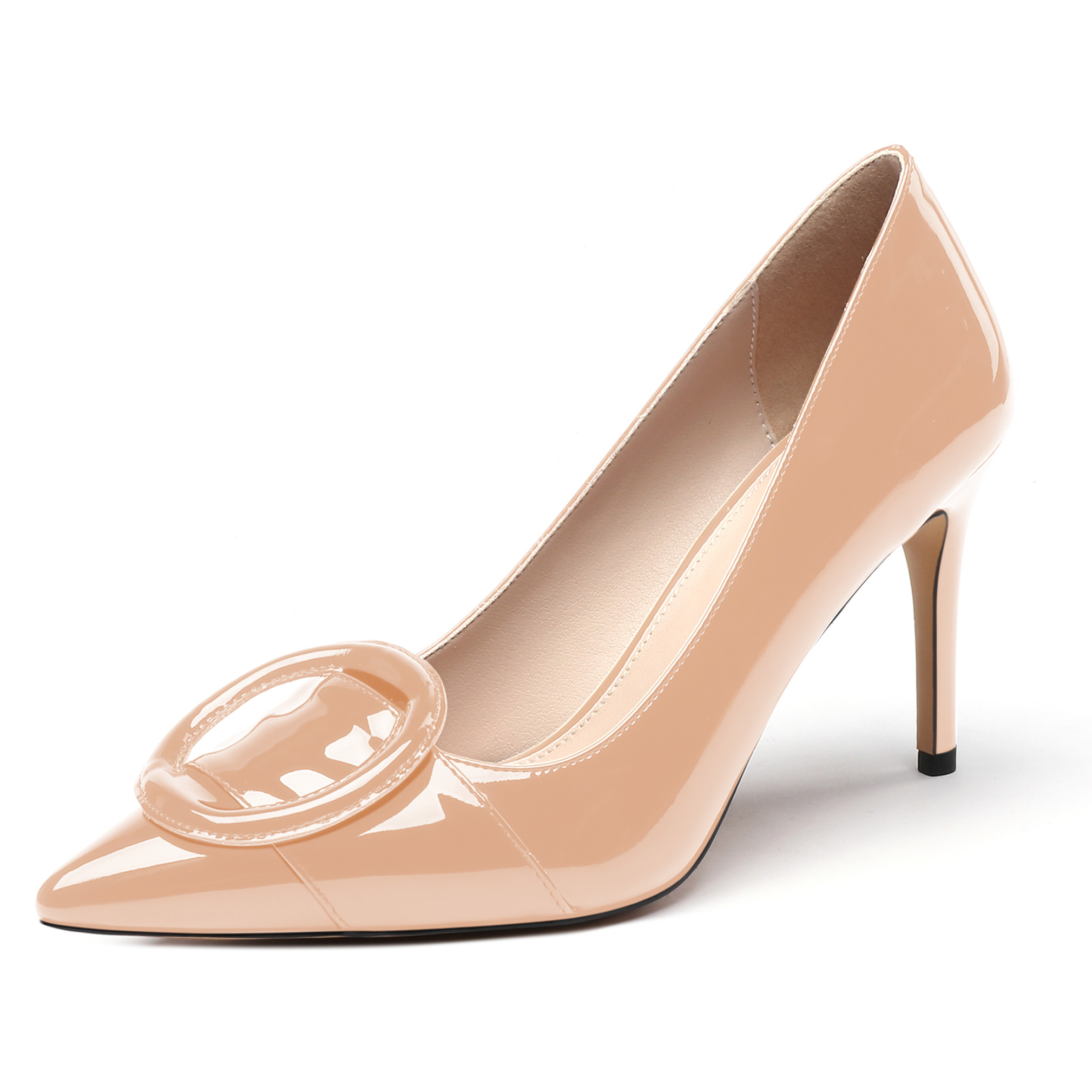 Hailey Slip On Patent Pointed Toe Pumps