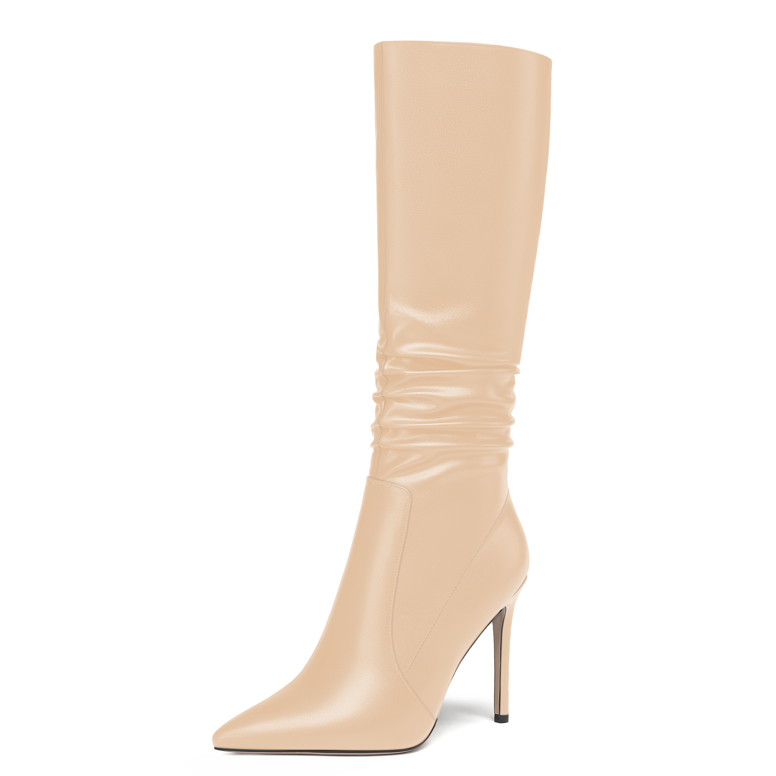 Carolyn Matte Pointed Toe Zip Boots