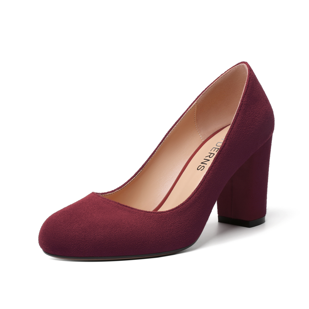 womens mid heel pumps