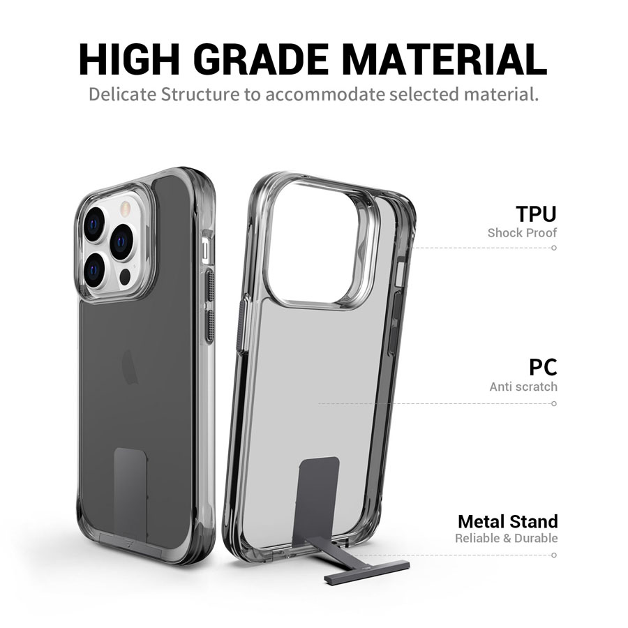 T-Stand Clear Protecting Case for iPhone15/15 Pro/15 Plus/15 Pro Max
