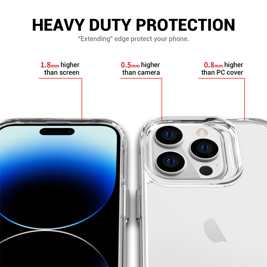 T-Stand Clear Protecting Case for iPhone15/15 Pro/15 Plus/15 Pro Max