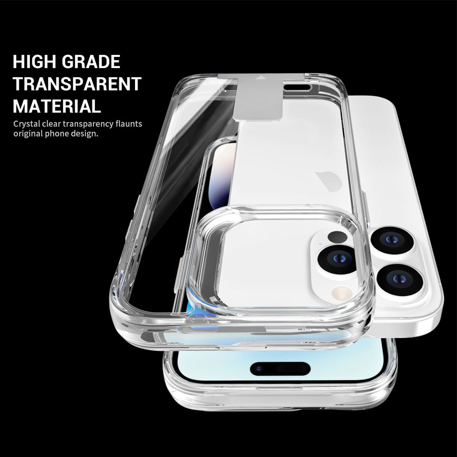 T-Stand Clear Protecting Case for iPhone15/15 Pro/15 Plus/15 Pro Max