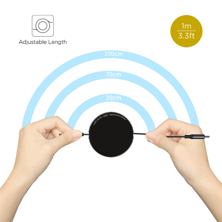 EasyLink Retractable USB-C To USB-C Cable for iPhone15/15 Pro/15 Plus/15 Pro Max