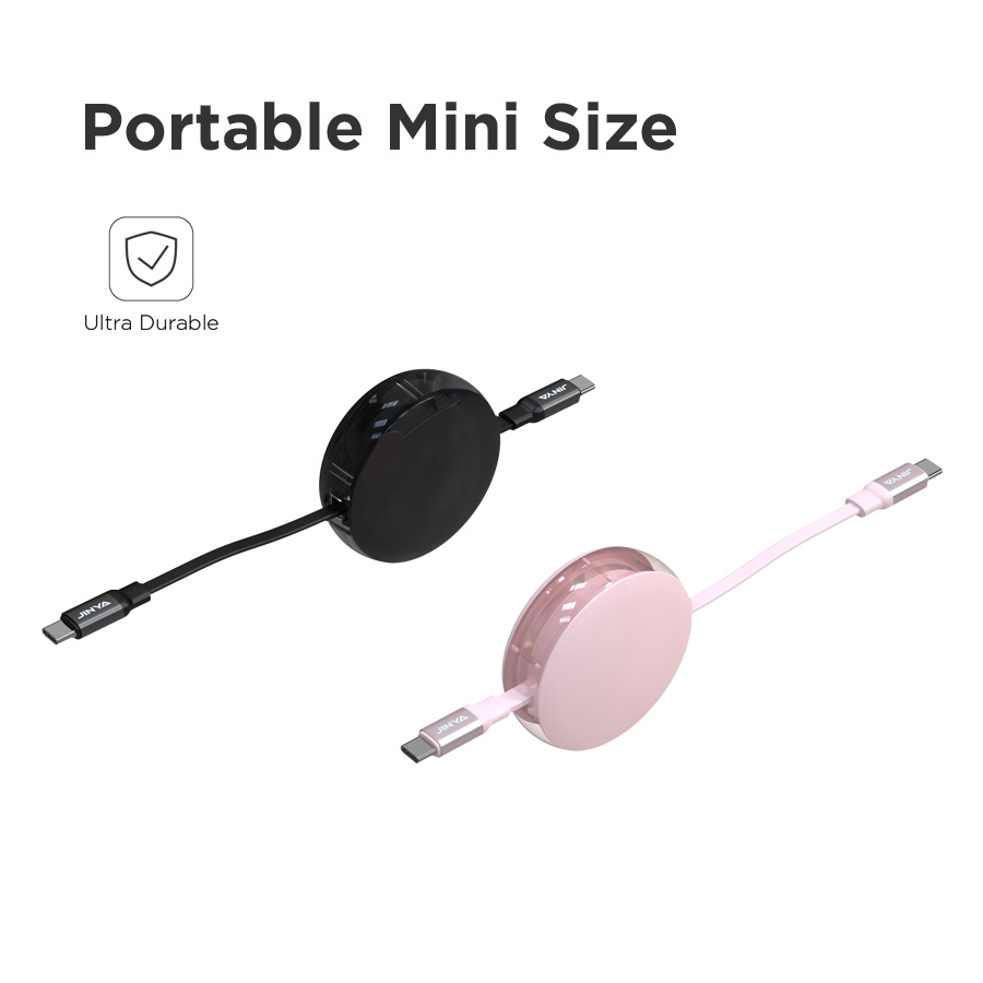 EasyLink Retractable USB-C To USB-C Cable for iPhone15/15 Pro/15 Plus/15 Pro Max