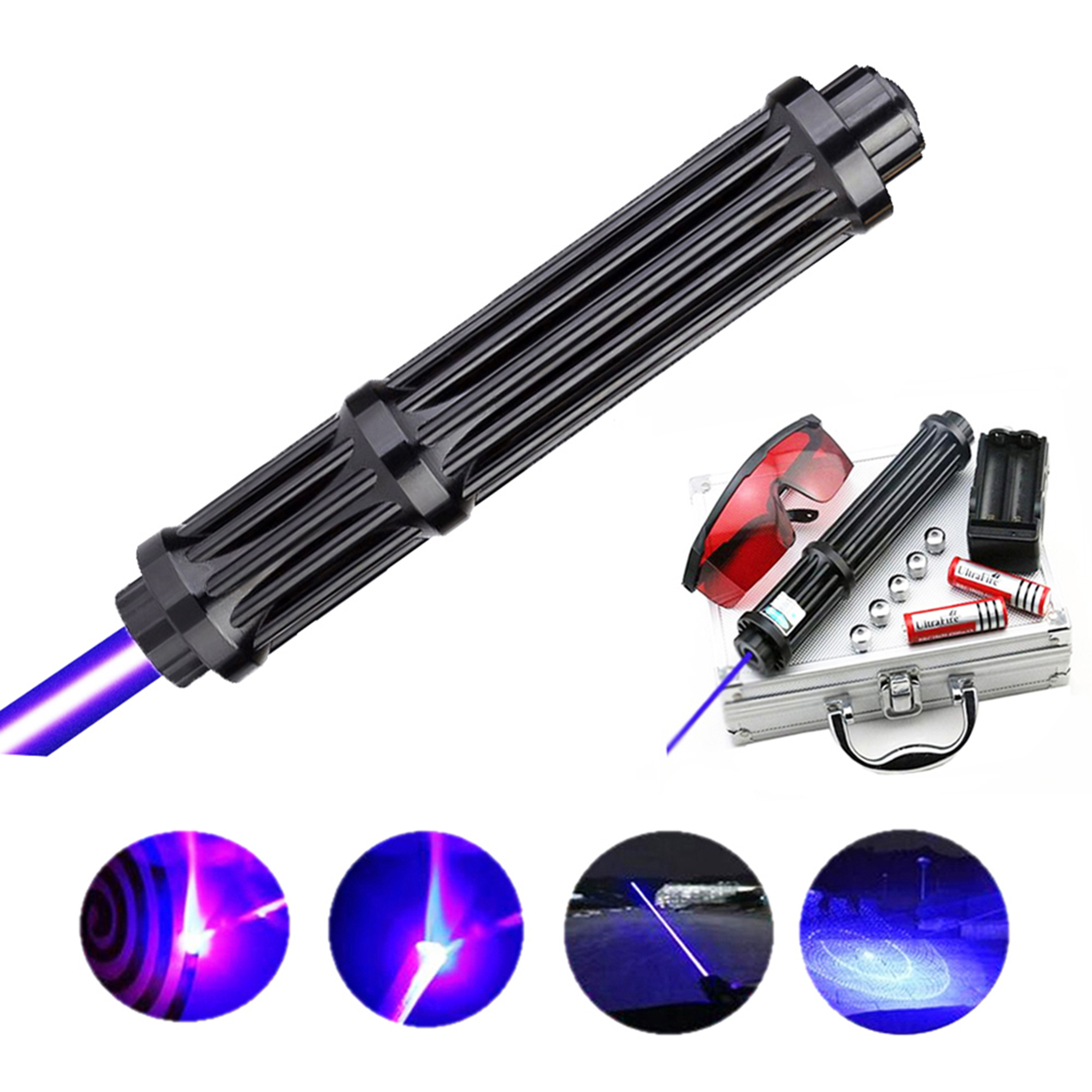 Powerful Laser Pointer with Different Patterns, 450nm 2 watt Laser Poi