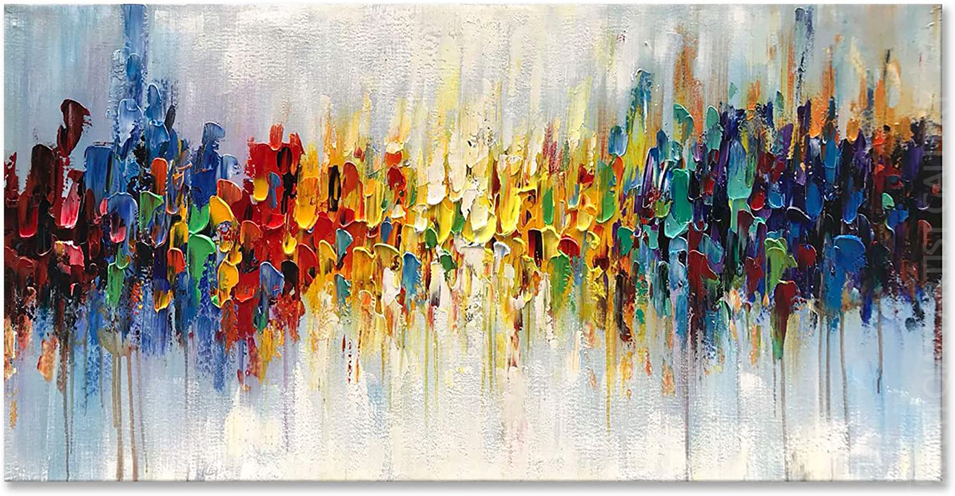 Abstract Textured Palette Wall Art Hand-Painted