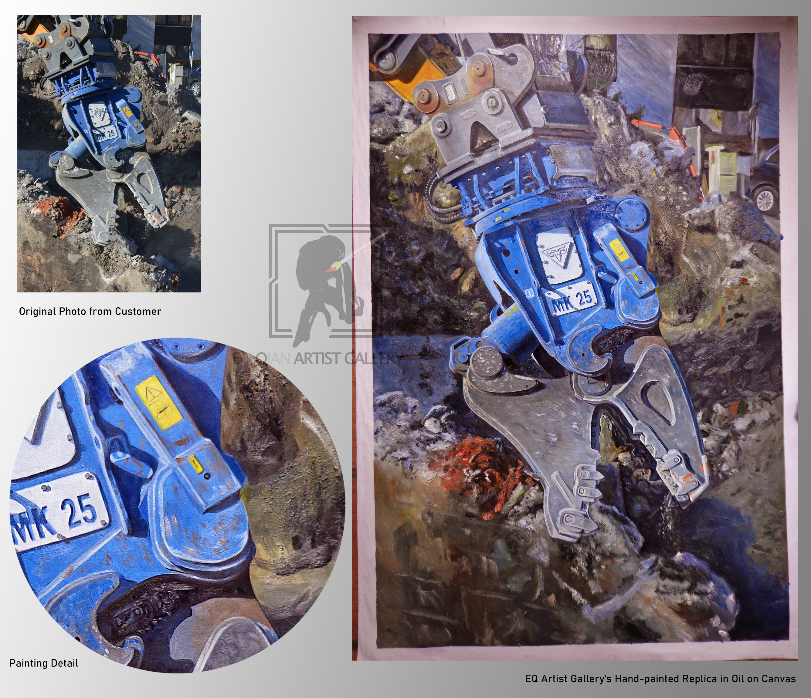 machine oil painting