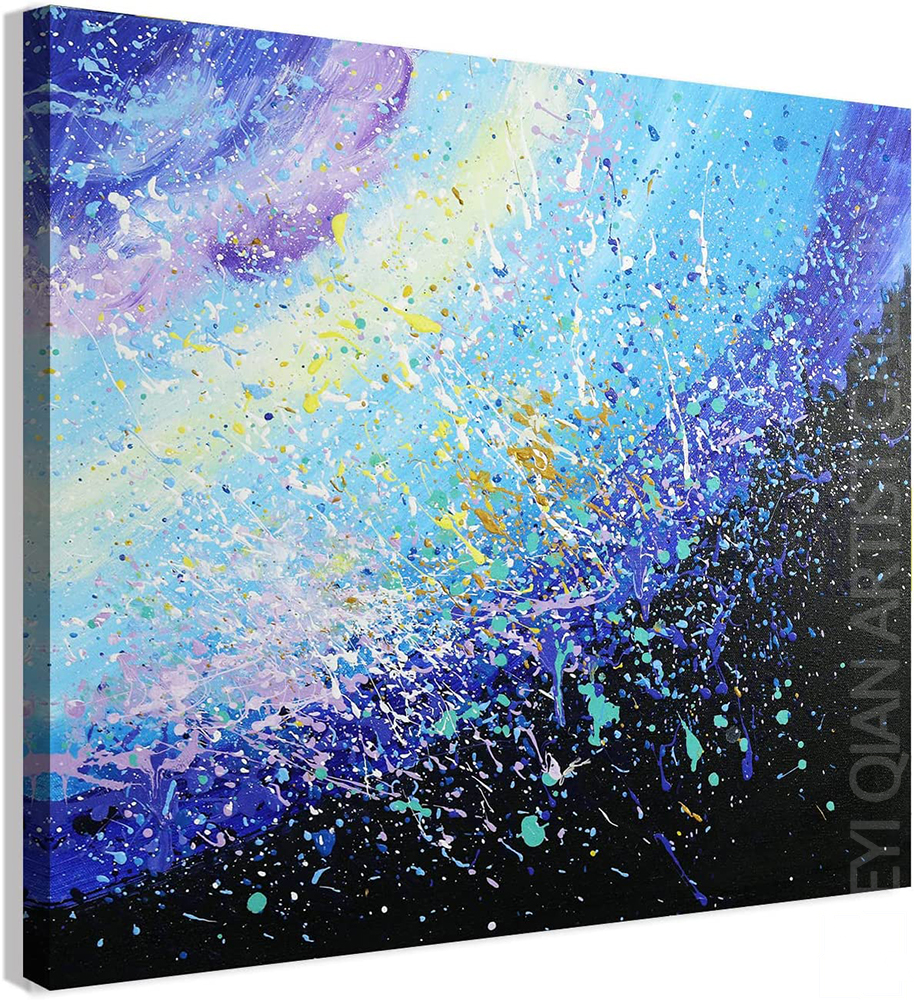 Abstract Hand-Painted Textured Wall Art