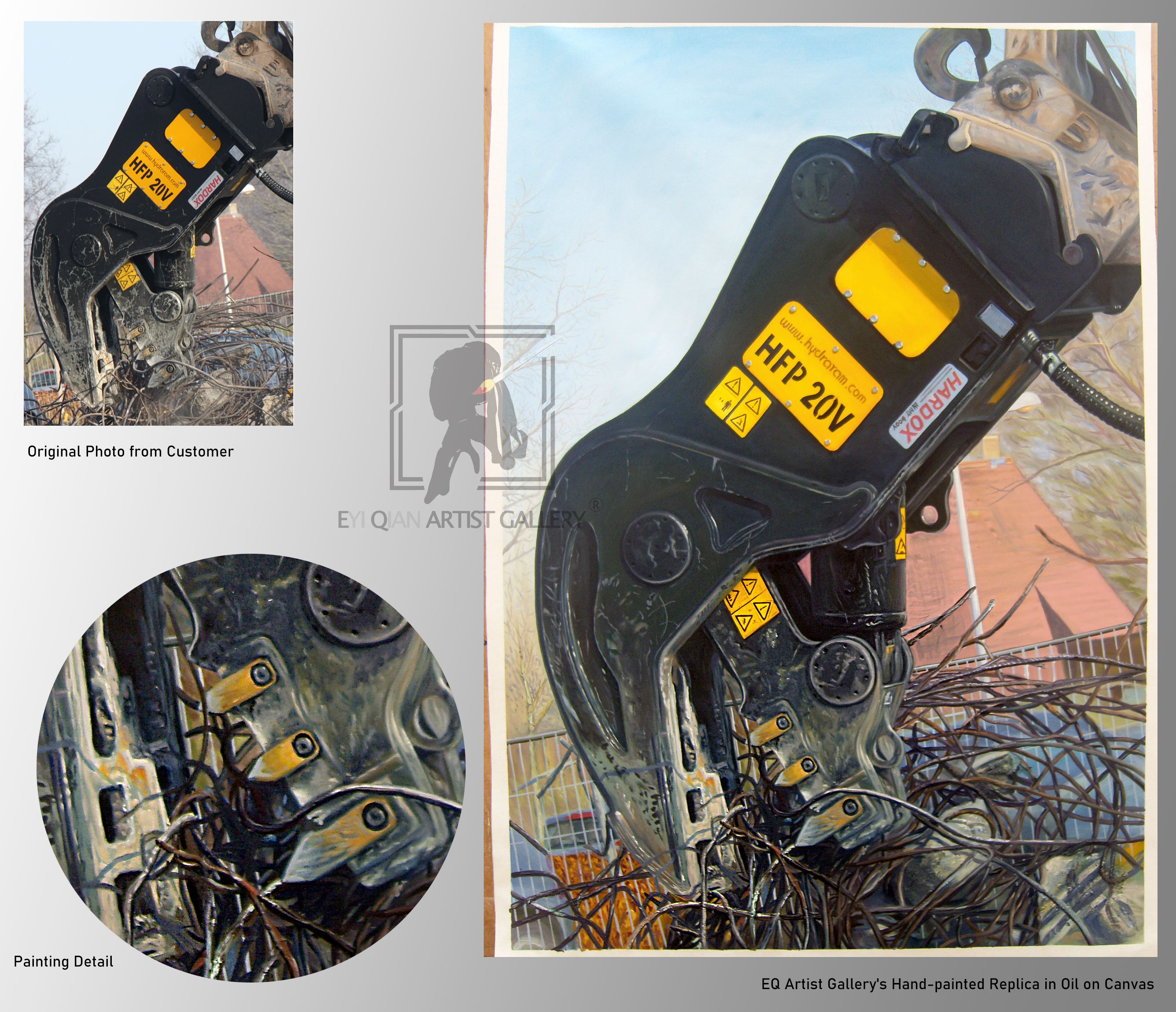 machine oil painting