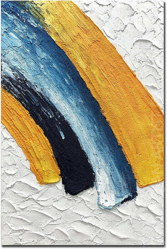 Abstract Hand-Painted Textured Wall Art